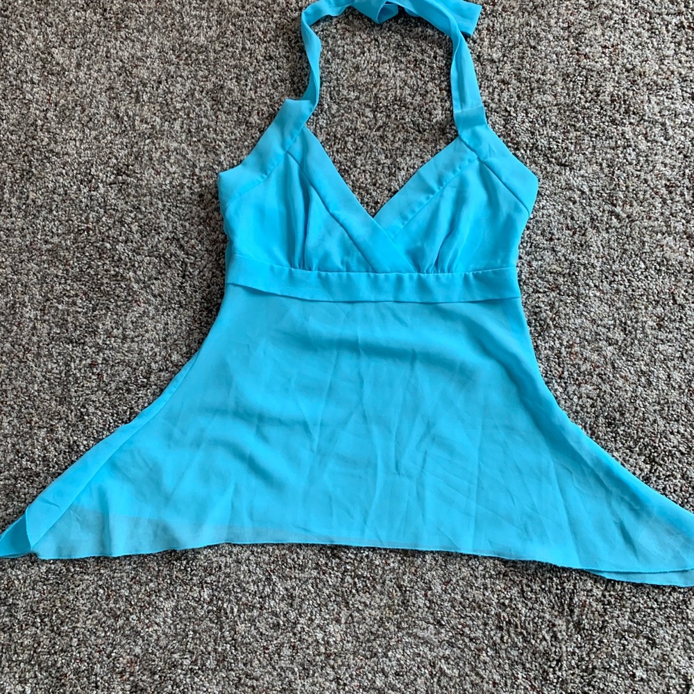 Sheer Halter top Sz S